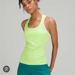 Lululemon Women's Lime Green Swiftly Tech Tank Top